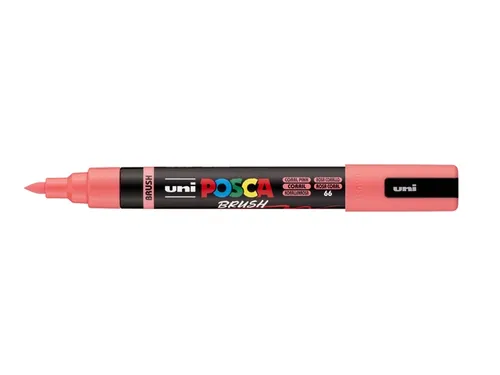Paintmarker Uni POSCA PC-5BR brushpunt M koraal