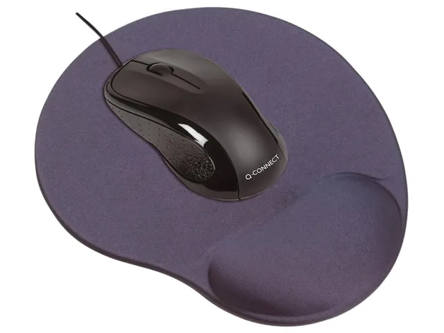 Gel Muismat Antislip Met Polssteun Donkergrijs