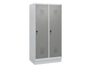 schoollocker,HxBxD 1630x800x500mm,2vak,vak B 400mm,draaigrendel,sokkel - 2
