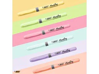 Markeerstift Bic grip Highlight your life assorti blik à 15 stuks - 5