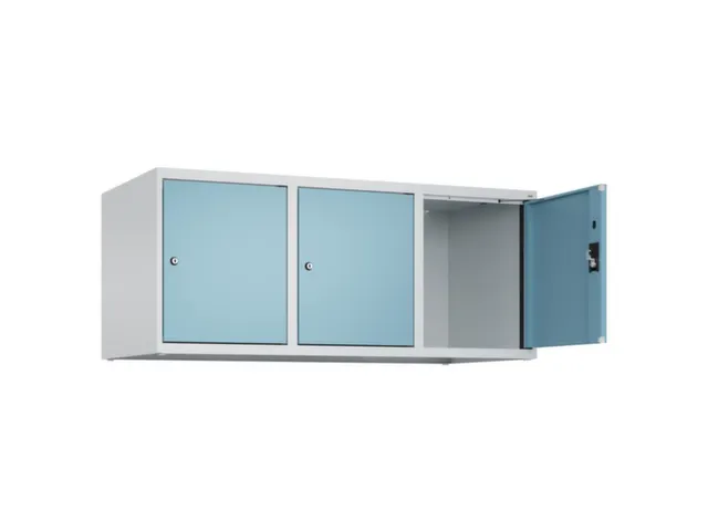 opzetkast,v. locker,3vak.,vak B 400mm,HxBxD 500x1200x500mm