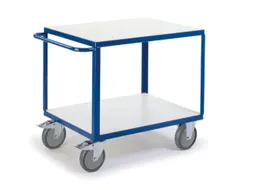ESD-etagewagen,draagverm. 600kg,2xhouten plaat,laadvl. LxB 1200x800mm