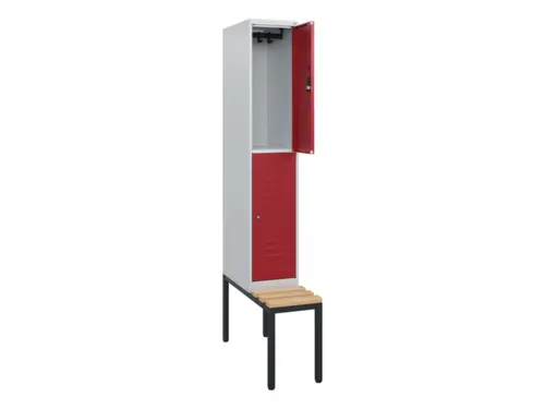 Dubbeldekse dekenkist,HxBxD 1950x300x815mm,1x2vak.,vak B 300mm