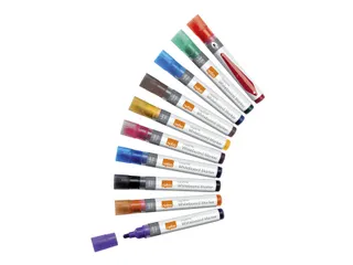 Viltstift Nobo whiteboard Liquid ink rond assorti 3mm 10st - 4