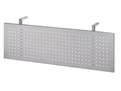 zichtscherm,v. bureau,HxB 350x1150mm,zilverkleurig