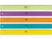 Lat Uit Plastic Assorti Kleuren, 30 Cm