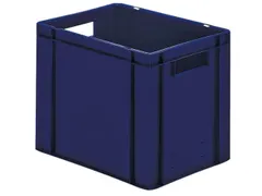 Euronorm-stapelbak 29l 320x400x300mm Wanden/bodem Gesloten Blauw