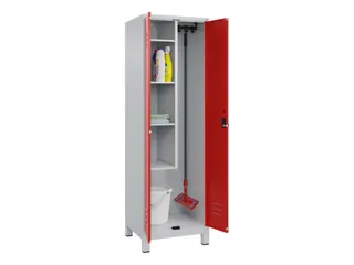 schoonmaakkast,HxBxD 1950x600x500mm,links 4vakken - 3