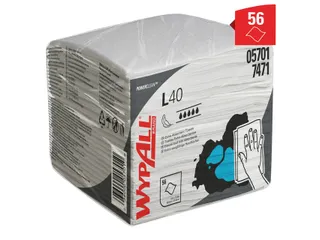 Poetsdoek WypAll L40 1-laags 304x317mm 18x56stuks wit 7471 - 4