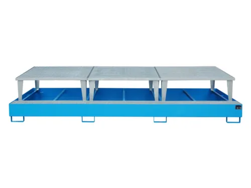 opvangbak,v. 3xIBC,opvangvol. 1000l,HxBxD 780x3850x1460mm