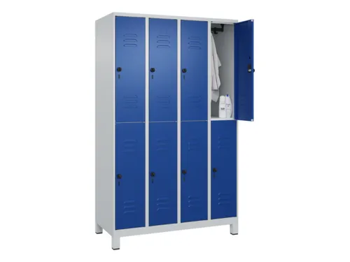 dubbeldekse locker,HxBxD 1950x1200x500mm,4x2vak.,vak B 300mm