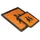bord voor schoolbussen,PVC,oranje/zwart,om te verlijmen,HxB 400x400mm