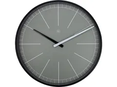 Wandklok nXt Gray Ø 40cm grijs streepaanduiding