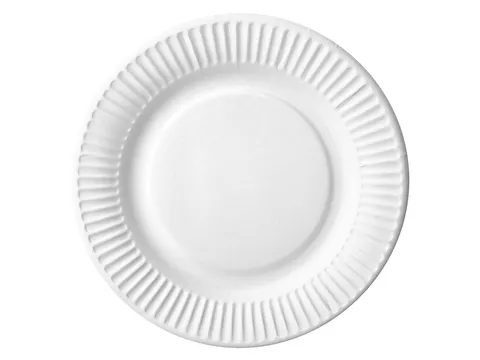 Bord IEZZY Ø180mm karton 100 stuks wit