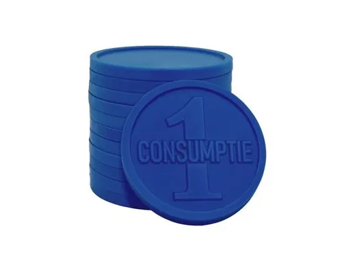 Consumptiemunt Combicraft blauw 750 stuks