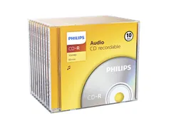 CD-R Philips 80Min audio JC (10) 700MB