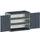 kast met geperforeerde platen,HxBxD 1000x1300x650mm,2xStalen bodem