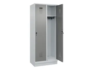 locker,HxBxD 1950x800x500mm,2vak,vak B 400mm,draaigrendel,sokkel - 2