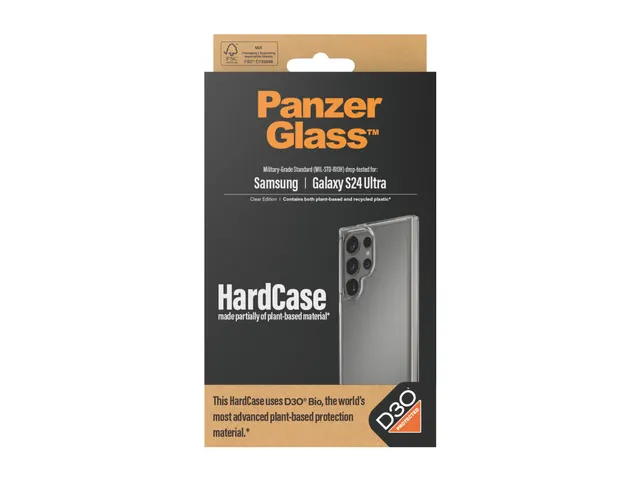 PanzerGlass HardCase Transparent w. D3O Samsung Galaxy S24 Ultra,