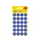 Etiket Zweckform 18mm rond blister 4 vel a 24 et. donkerblauw Non-perm