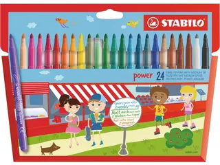 Viltstift Stabilo Power Non Permanent 280/24 24 Stuks Assorti - 1