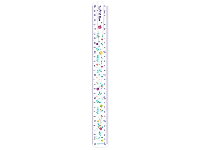 Liniaal Maped Pixel Party Twist 'n Flex 30cm transparant