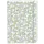 Notitieboek witte bloemen A5 lijn 92 pagina's softcover grijs