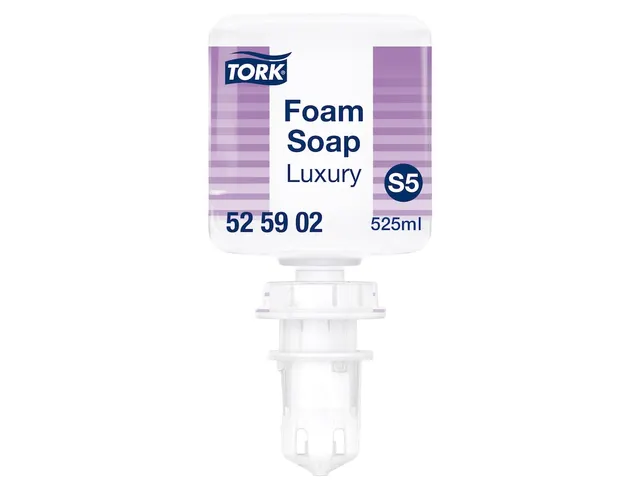 Savon mousse mains Tork 525902 Luxe Mini transparent 525ml