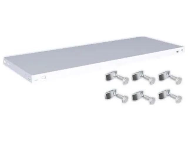 legbord,v. magazijnstelling,BxD 1000x400mm,vakl. 350kg,staal,RAL7035