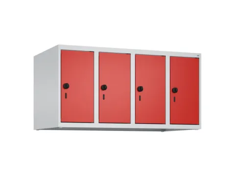 opzetkast,v. locker,4vak.,vak B 250mm,HxBxD 500x1000x500mm,vleugeldeur
