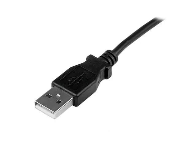 Câble Mini USB 1 m A vers Mini B coudé 90° vers le haut