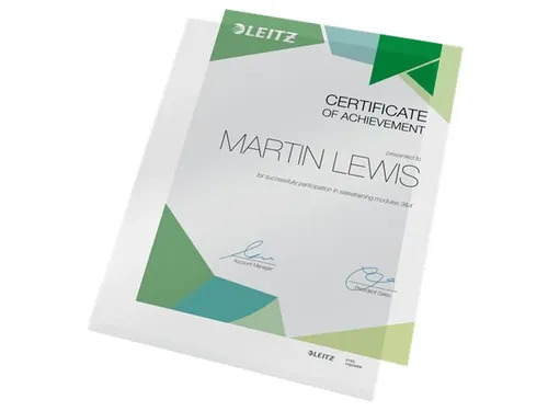 L-map Leitz 4153 premium A4 0.15mm PVC glashelder