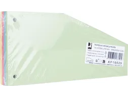 Trapezium 190g/m² karton 2-gaats verdeelstroken 100 stuks assorti