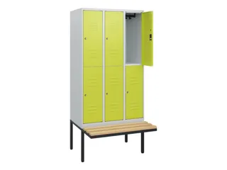Dubbeldekse dekenkist,HxBxD 1950x900x815mm,3x2vak.,vak B 300mm - 2