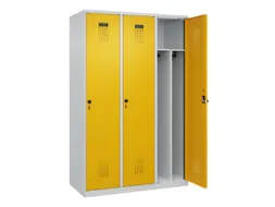 locker voor scheiding van kleding,HxBxD 1850x1200x500mm,3vak