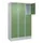 lockerkast,HxBxD 1950x1200x500mm,3x3vakken,vak B 400mm,cil.-slot