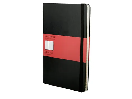 Adresboek Moleskine Pocket 90x140mm hard cover zwart