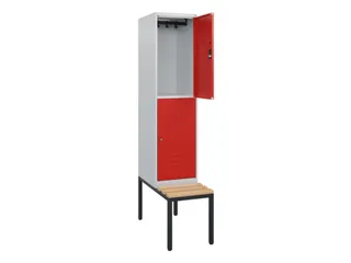 Dubbeldekse dekenkist,HxBxD 1950x400x815mm,1x2vak.,vak B 400mm - 2