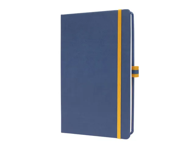 Cahier Linescape A5 bleu ligné couverture rigide