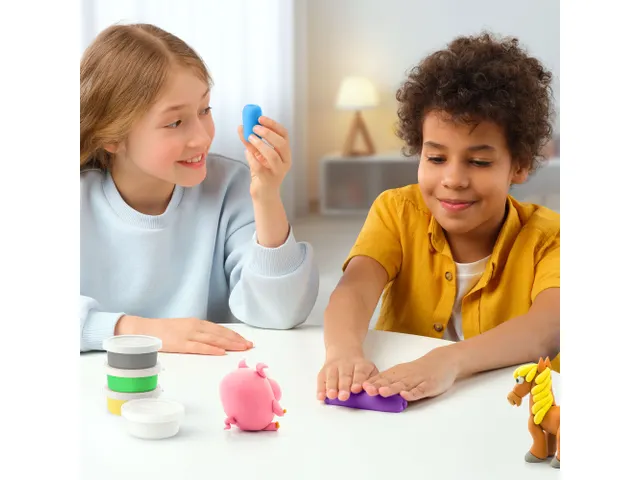 Hey Clay Klei set Animals 15 delen boerderijdieren