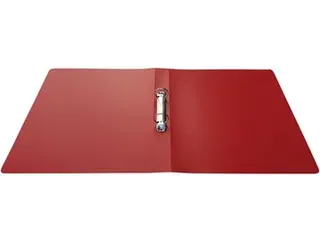 ringmap, voor ft A4, uit PP, 2 ringen van 25mm, rood - 4