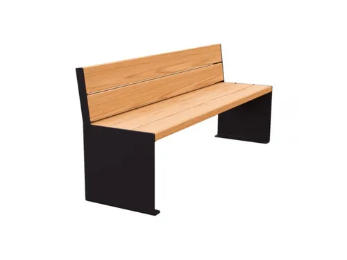 zitbank,B 1800mm,3latten,hout-zitting licht eikenhout,zitting H 450mm