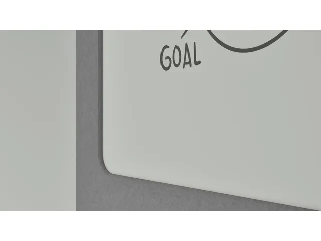 Tableau blanc acoustique mobile Silva 200x120cm gris foncé