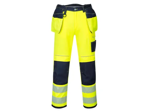 Portwest T501 PW3 hi-vis werkbroek, geel/zwart, maat 62, per stuk