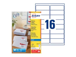 Etiket Avery J8162-100 99.1x33.9mm Inkjet Wit 1600 stuks