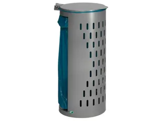 Afvalverzamelaar Opengewerkt 120 Liter 850x380x440mm Zilver - 2