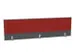 panneau de rehausse,p. table de bureau,MS-gris foncé,BN4011-rouge