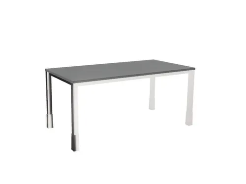 In hoogte verstelbaar bureau,HxBxD 720-840x1600x800mm,MS-donkergrijs