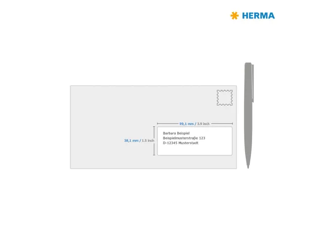 HERMA 10016 Verwijderbaar Adresetiket A4 99,1x38,1mm Wit 350 stuks