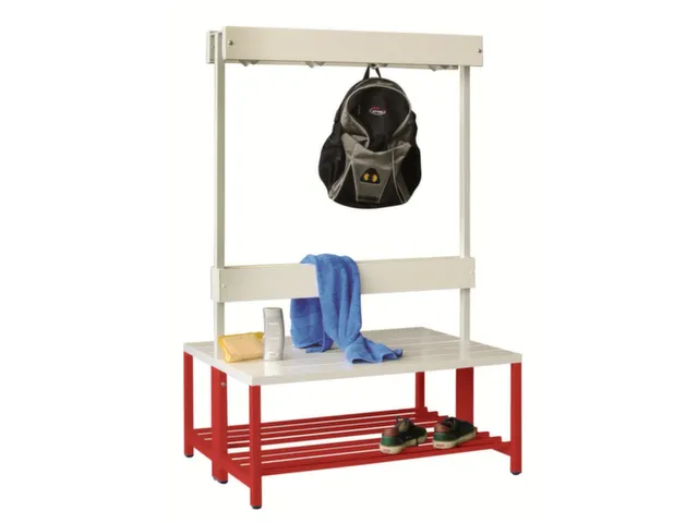 banc double,HxLxP 1600x1000x770mm,piètement RAL3000